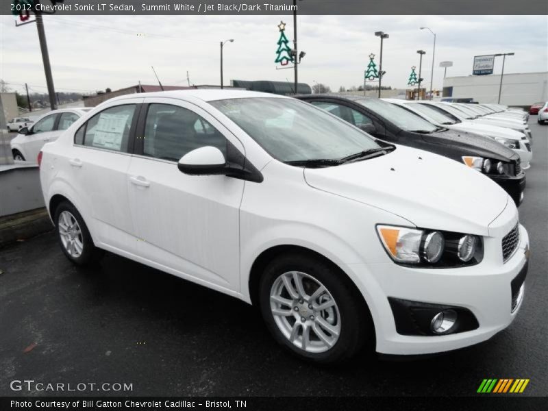 Summit White / Jet Black/Dark Titanium 2012 Chevrolet Sonic LT Sedan