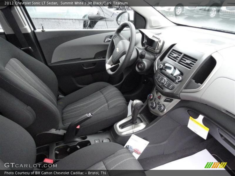 Summit White / Jet Black/Dark Titanium 2012 Chevrolet Sonic LT Sedan