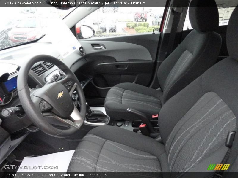  2012 Sonic LT Hatch Jet Black/Dark Titanium Interior