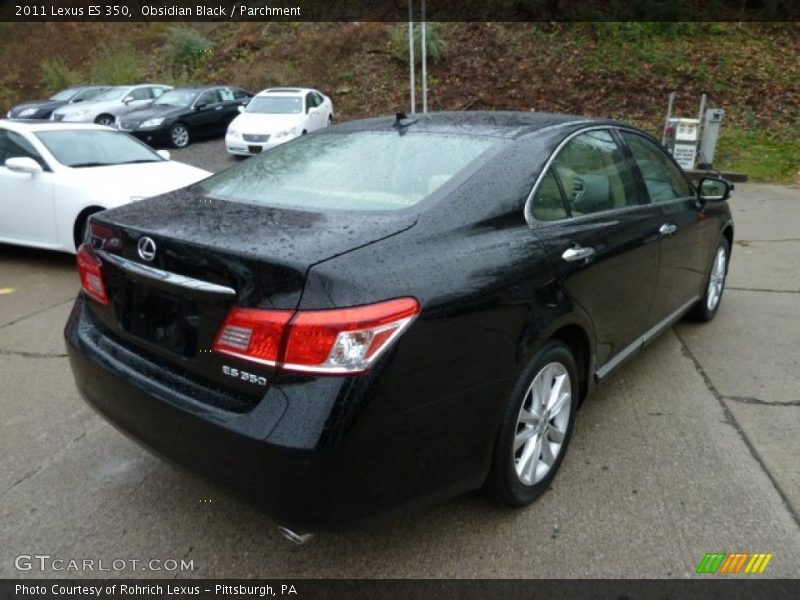 Obsidian Black / Parchment 2011 Lexus ES 350