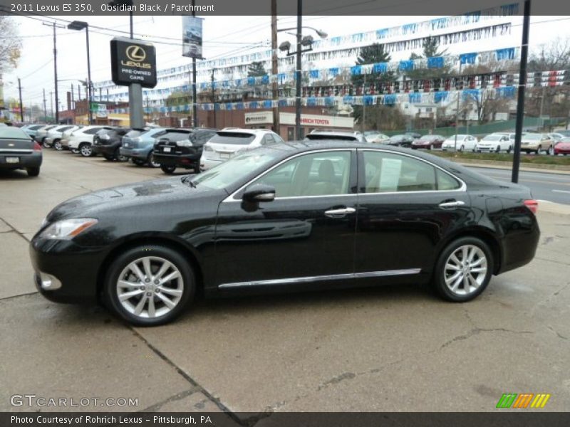 Obsidian Black / Parchment 2011 Lexus ES 350