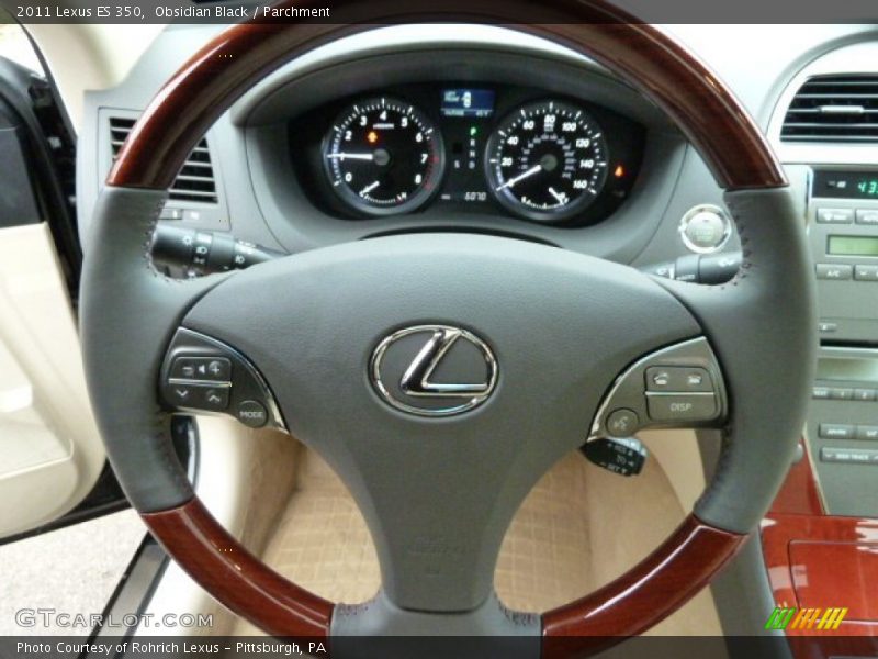 Obsidian Black / Parchment 2011 Lexus ES 350