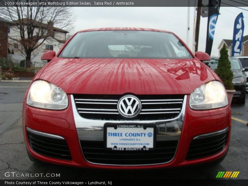 Salsa Red / Anthracite 2009 Volkswagen Jetta Wolfsburg Edition Sedan
