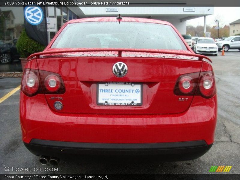 Salsa Red / Anthracite 2009 Volkswagen Jetta Wolfsburg Edition Sedan