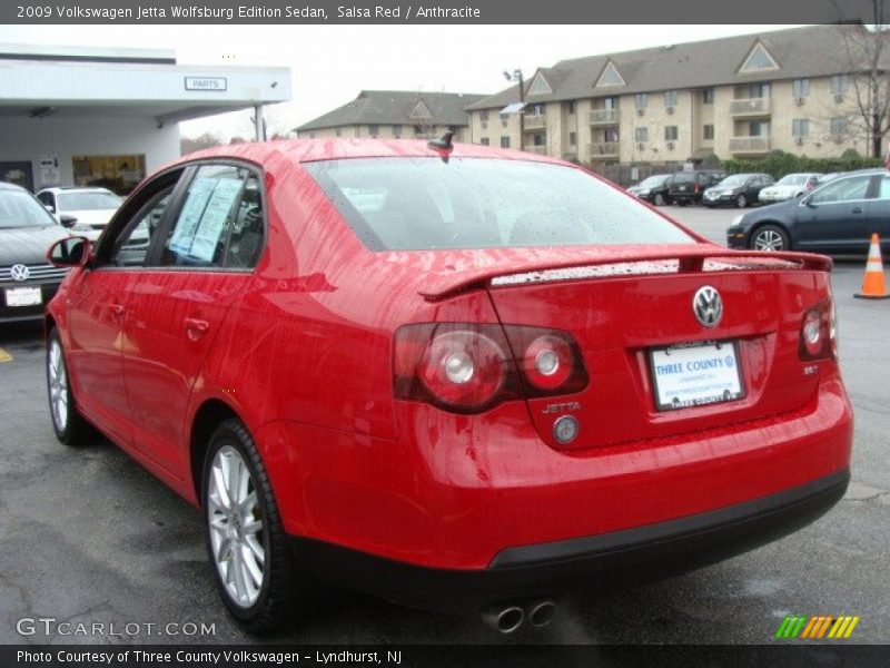 Salsa Red / Anthracite 2009 Volkswagen Jetta Wolfsburg Edition Sedan
