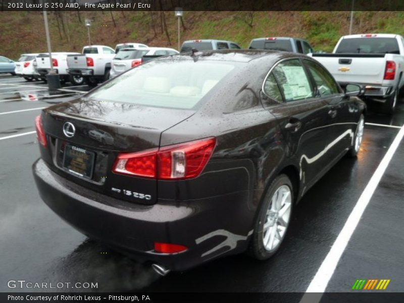 Fire Agate Pearl / Ecru 2012 Lexus IS 250 AWD