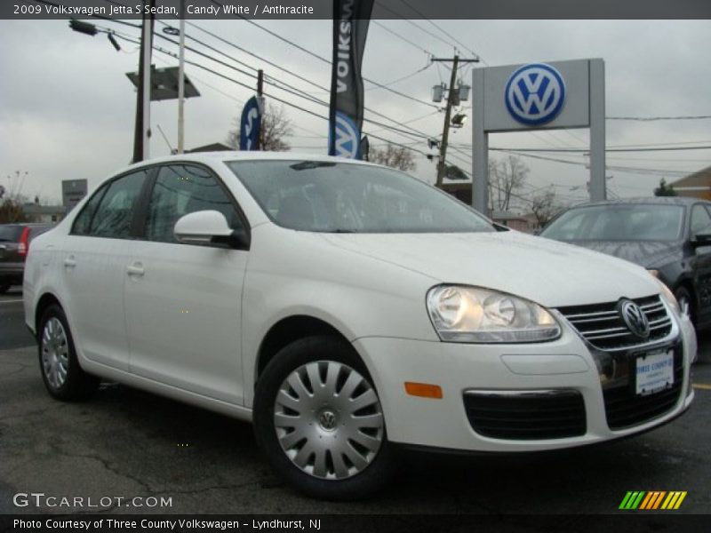 Candy White / Anthracite 2009 Volkswagen Jetta S Sedan