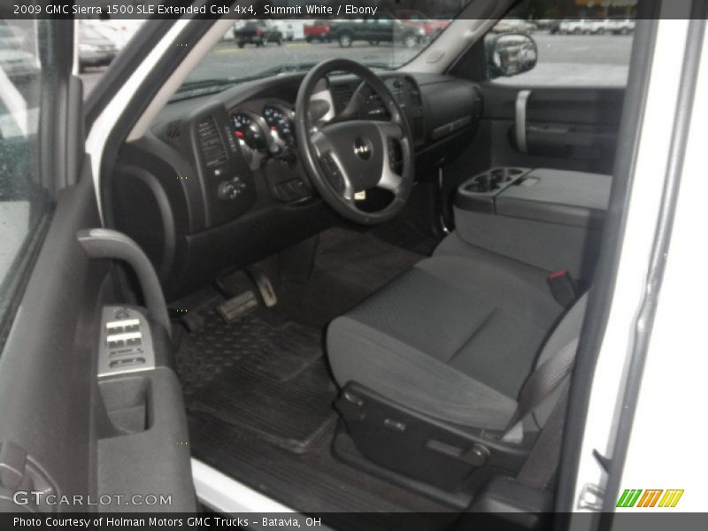 Summit White / Ebony 2009 GMC Sierra 1500 SLE Extended Cab 4x4