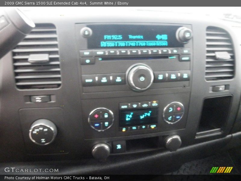 Summit White / Ebony 2009 GMC Sierra 1500 SLE Extended Cab 4x4