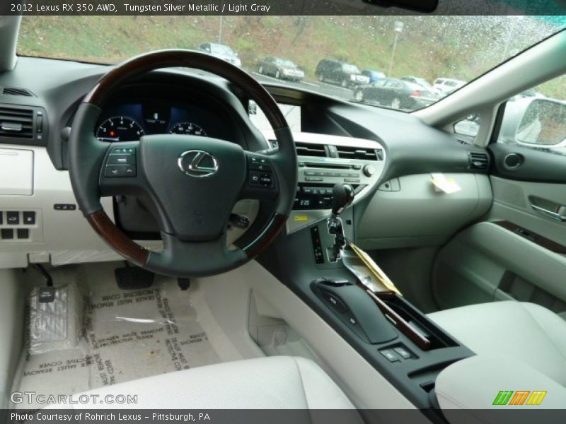 Tungsten Silver Metallic / Light Gray 2012 Lexus RX 350 AWD