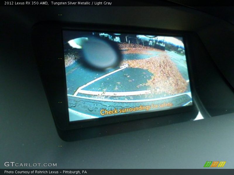 Tungsten Silver Metallic / Light Gray 2012 Lexus RX 350 AWD