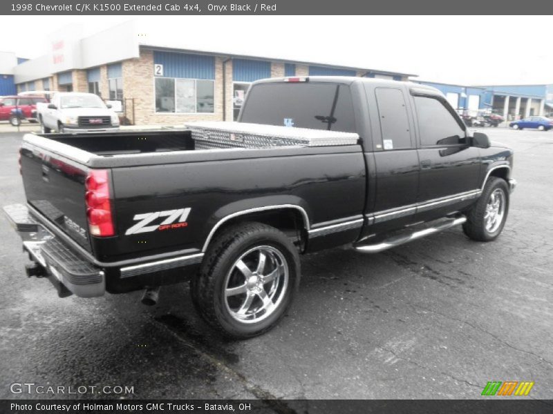 Onyx Black / Red 1998 Chevrolet C/K K1500 Extended Cab 4x4