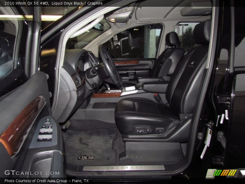  2010 QX 56 4WD Graphite Interior