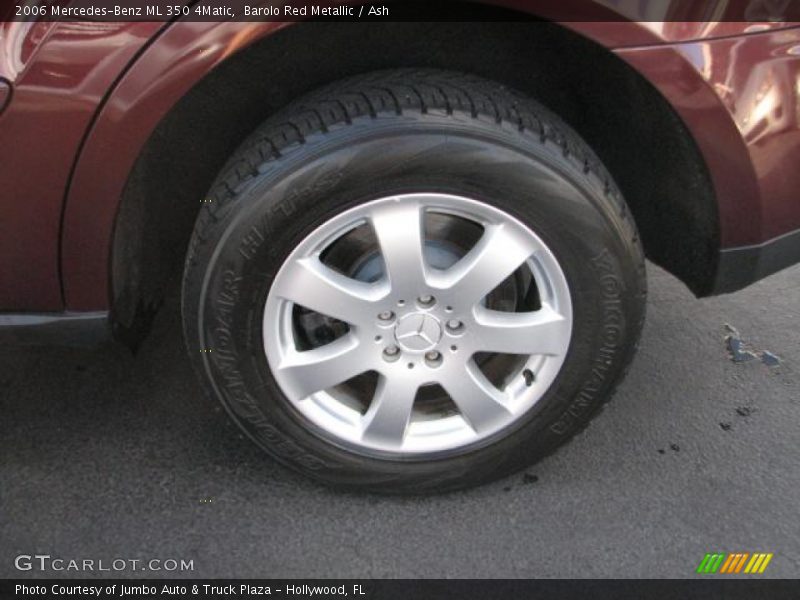Barolo Red Metallic / Ash 2006 Mercedes-Benz ML 350 4Matic