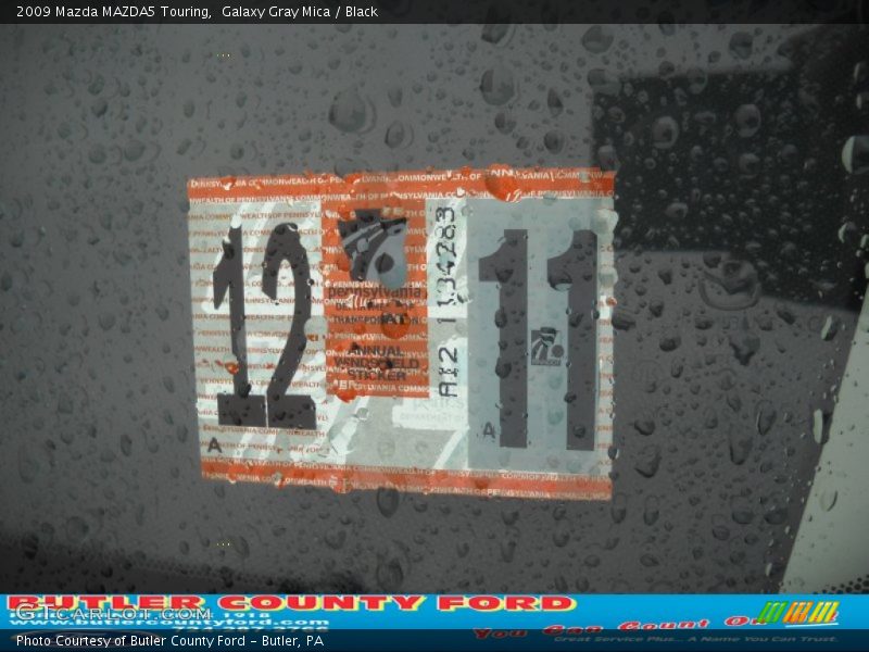 Galaxy Gray Mica / Black 2009 Mazda MAZDA5 Touring