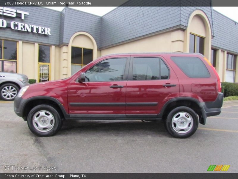 Chianti Red Pearl / Saddle 2003 Honda CR-V LX