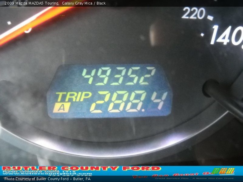 Galaxy Gray Mica / Black 2009 Mazda MAZDA5 Touring