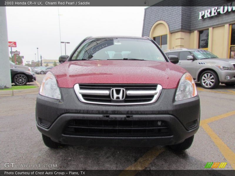 Chianti Red Pearl / Saddle 2003 Honda CR-V LX