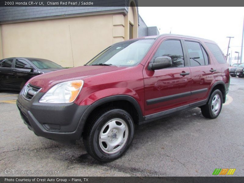 Chianti Red Pearl / Saddle 2003 Honda CR-V LX