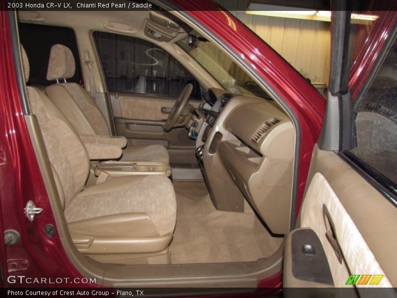 Chianti Red Pearl / Saddle 2003 Honda CR-V LX