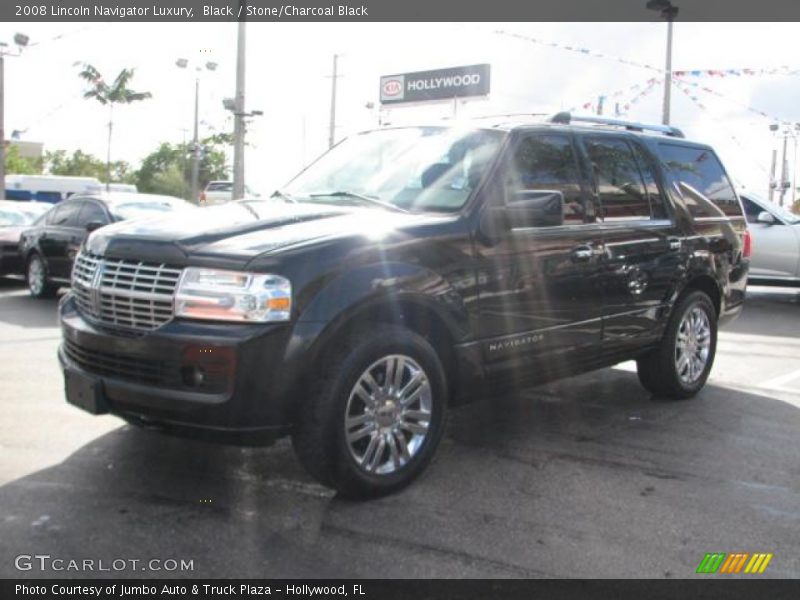 Black / Stone/Charcoal Black 2008 Lincoln Navigator Luxury