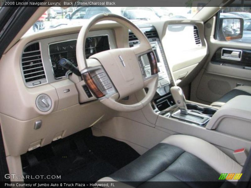 Black / Stone/Charcoal Black 2008 Lincoln Navigator Luxury