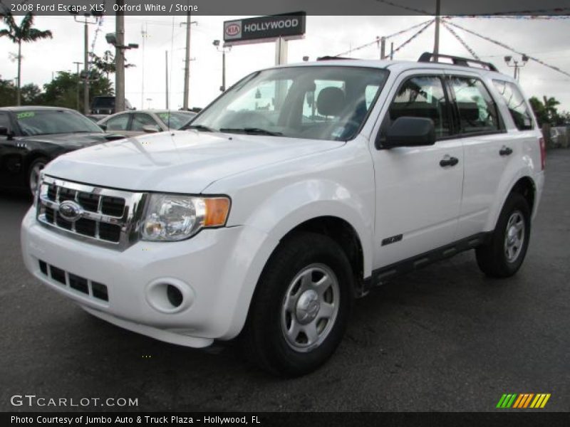 Oxford White / Stone 2008 Ford Escape XLS