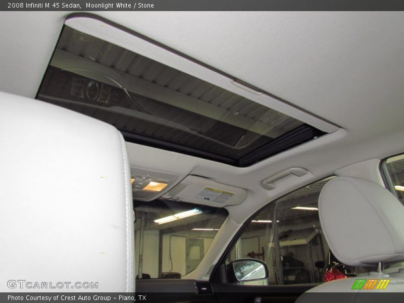 Moonlight White / Stone 2008 Infiniti M 45 Sedan