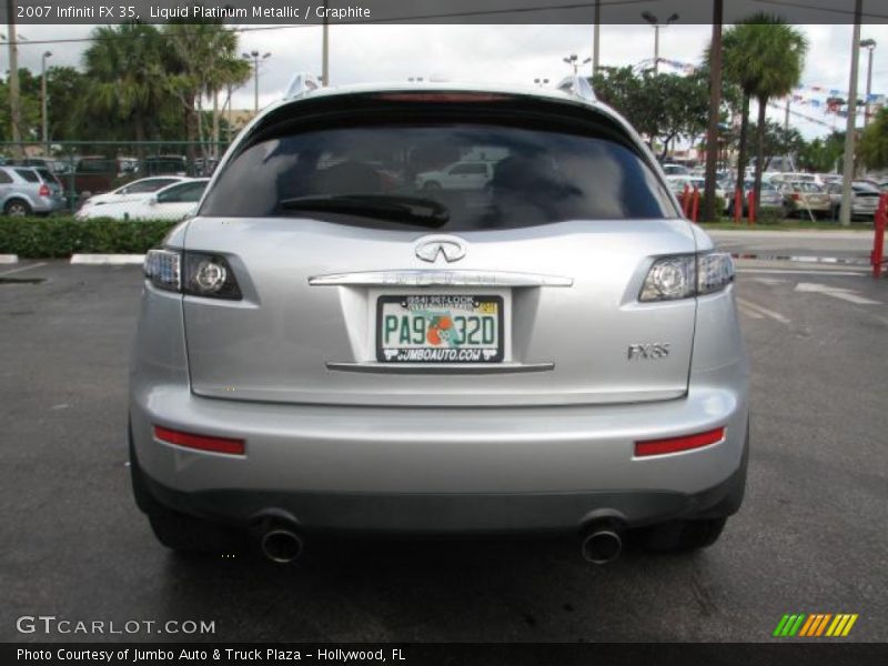 Liquid Platinum Metallic / Graphite 2007 Infiniti FX 35