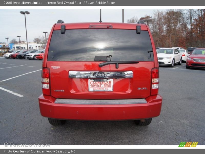 Inferno Red Crystal Pearl / Pastel Pebble Beige 2008 Jeep Liberty Limited