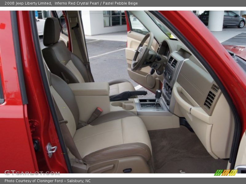 Inferno Red Crystal Pearl / Pastel Pebble Beige 2008 Jeep Liberty Limited