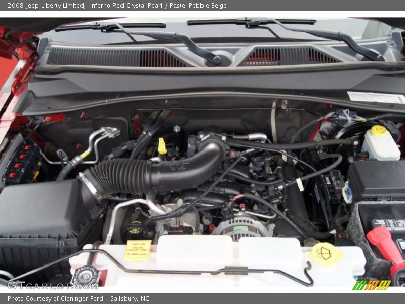 Inferno Red Crystal Pearl / Pastel Pebble Beige 2008 Jeep Liberty Limited