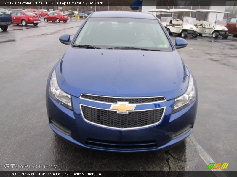 Blue Topaz Metallic / Jet Black 2012 Chevrolet Cruze LT