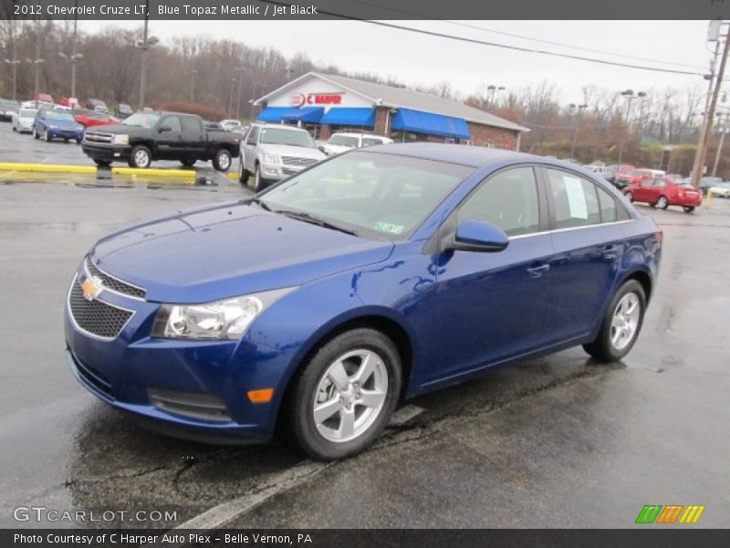 Blue Topaz Metallic / Jet Black 2012 Chevrolet Cruze LT
