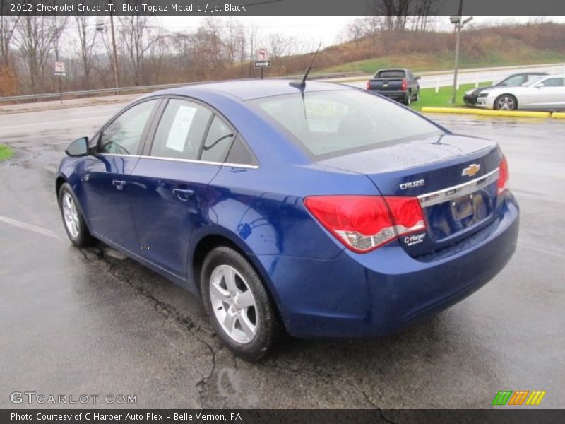 Blue Topaz Metallic / Jet Black 2012 Chevrolet Cruze LT
