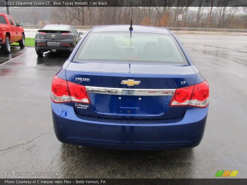 Blue Topaz Metallic / Jet Black 2012 Chevrolet Cruze LT