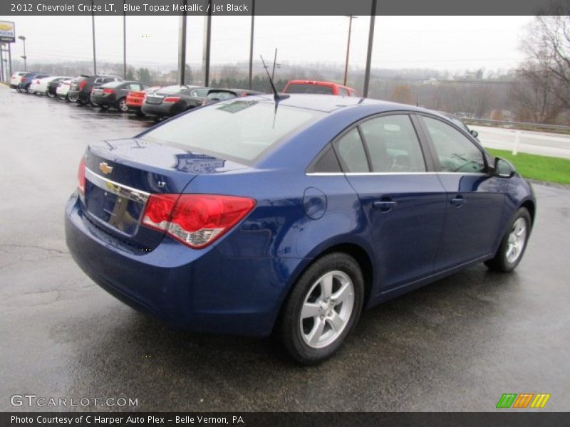 Blue Topaz Metallic / Jet Black 2012 Chevrolet Cruze LT