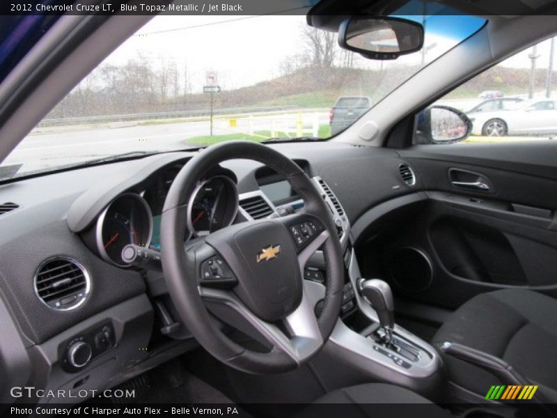 Blue Topaz Metallic / Jet Black 2012 Chevrolet Cruze LT