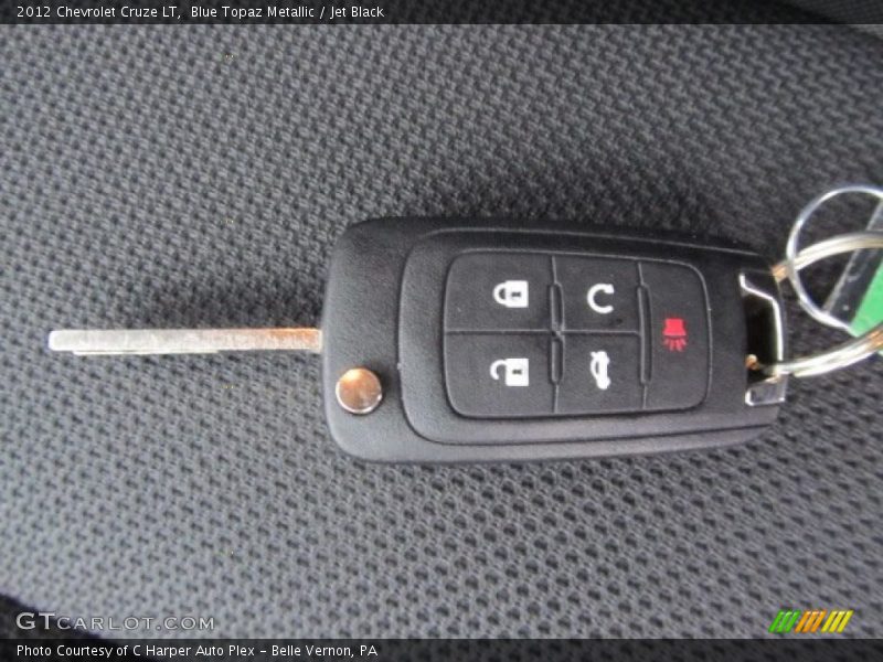Blue Topaz Metallic / Jet Black 2012 Chevrolet Cruze LT