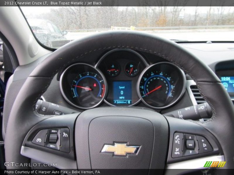 Blue Topaz Metallic / Jet Black 2012 Chevrolet Cruze LT