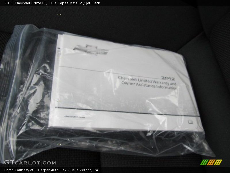Blue Topaz Metallic / Jet Black 2012 Chevrolet Cruze LT