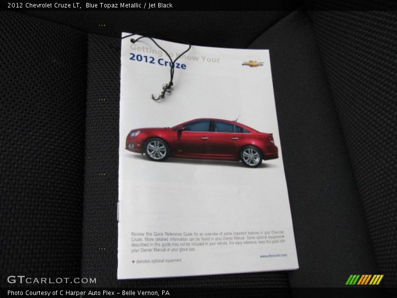 Blue Topaz Metallic / Jet Black 2012 Chevrolet Cruze LT