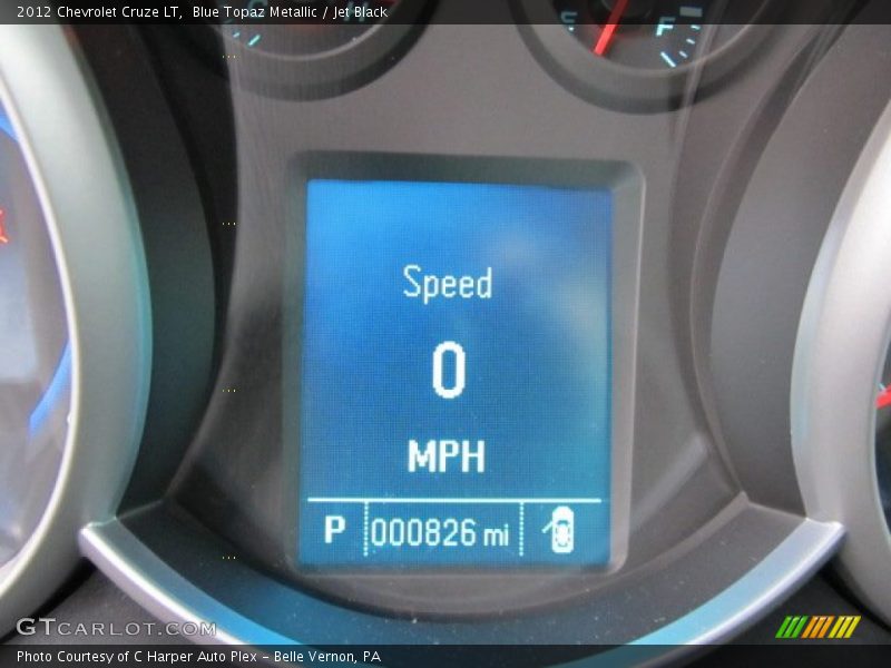 Blue Topaz Metallic / Jet Black 2012 Chevrolet Cruze LT