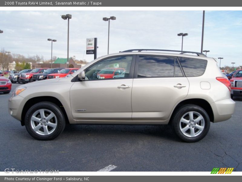 Savannah Metallic / Taupe 2008 Toyota RAV4 Limited