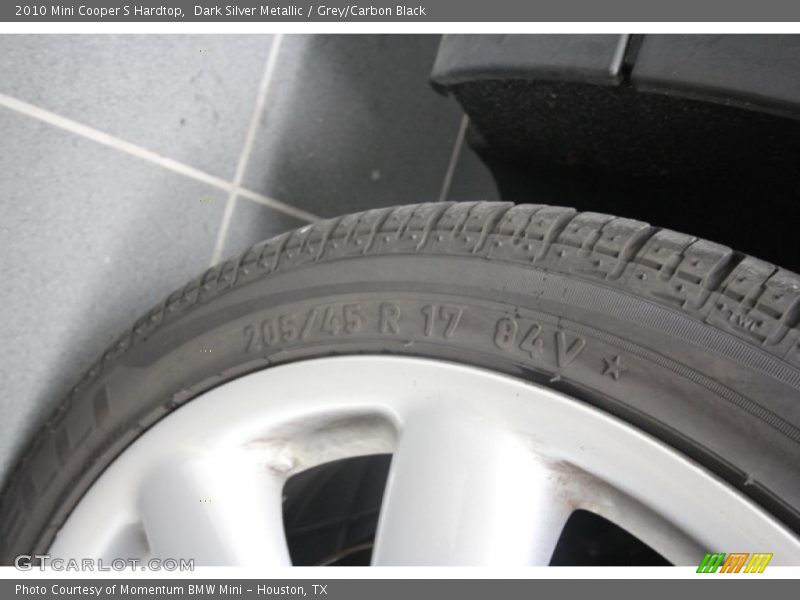 Dark Silver Metallic / Grey/Carbon Black 2010 Mini Cooper S Hardtop