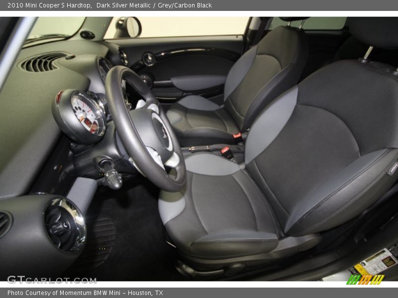 Dark Silver Metallic / Grey/Carbon Black 2010 Mini Cooper S Hardtop