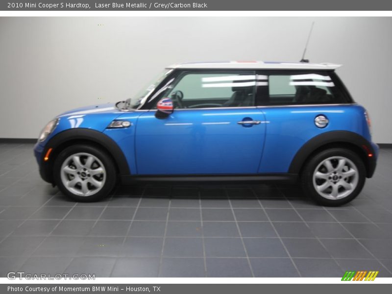 Laser Blue Metallic / Grey/Carbon Black 2010 Mini Cooper S Hardtop