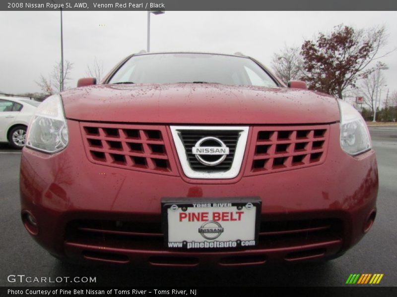 Venom Red Pearl / Black 2008 Nissan Rogue SL AWD