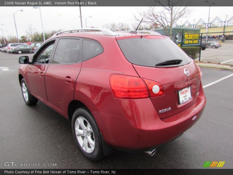Venom Red Pearl / Black 2008 Nissan Rogue SL AWD