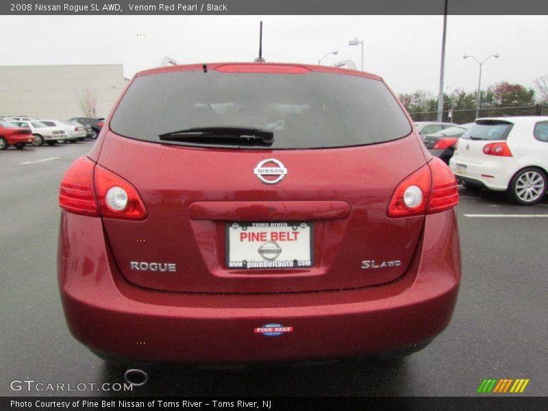 Venom Red Pearl / Black 2008 Nissan Rogue SL AWD